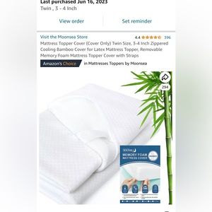 Mattress topper cover